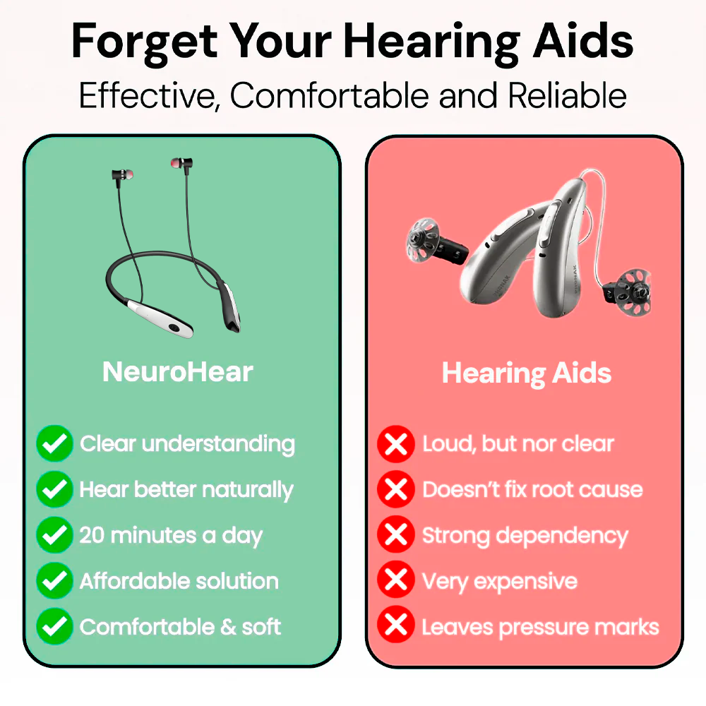 NeuroHear™ – Red Light Therapy Earbuds for Age-Related Hearing Loss