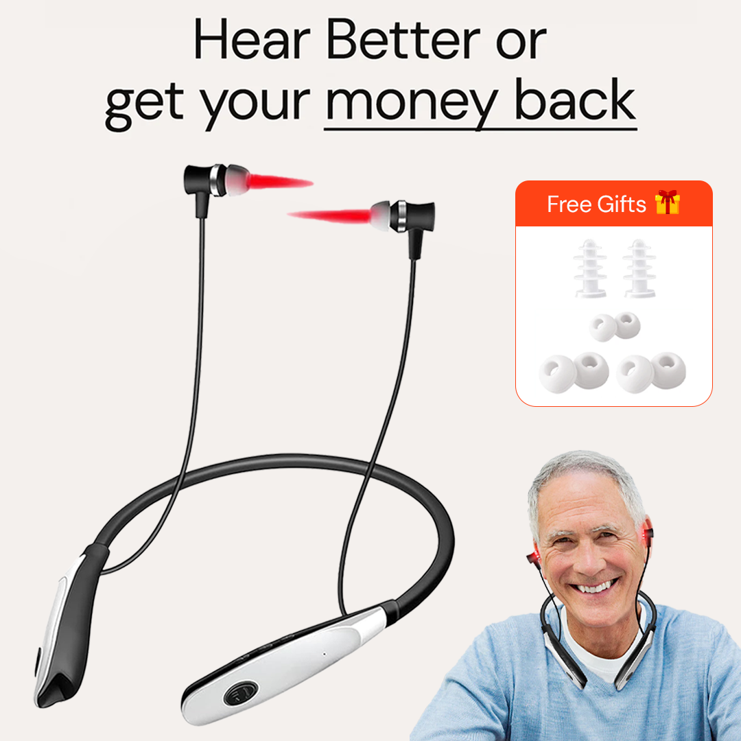 NeuroHear™ Red Light Earbuds – Natural Hearing Support – Solvire