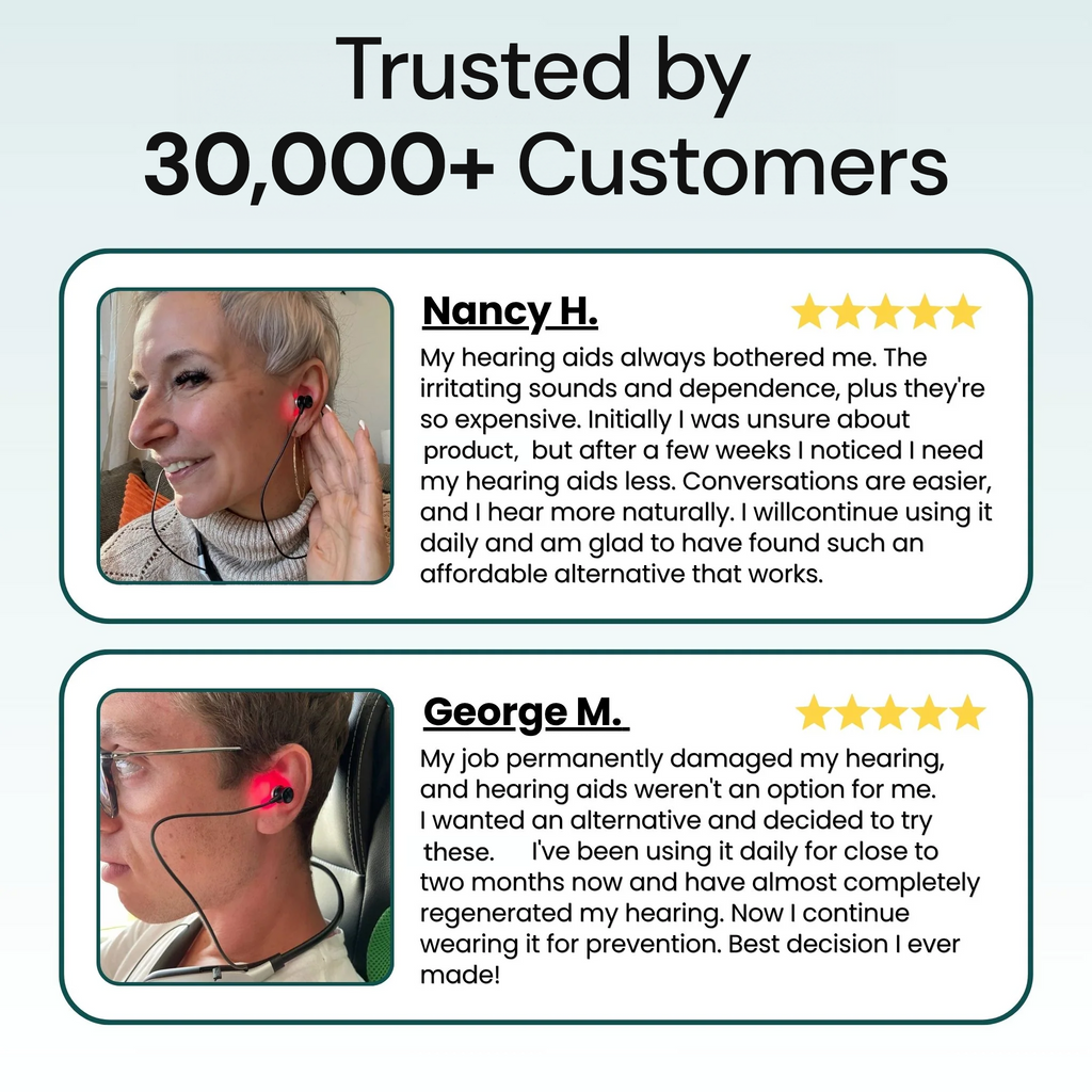 NeuroHear™ – Red Light Therapy Earbuds for Age-Related Hearing Loss