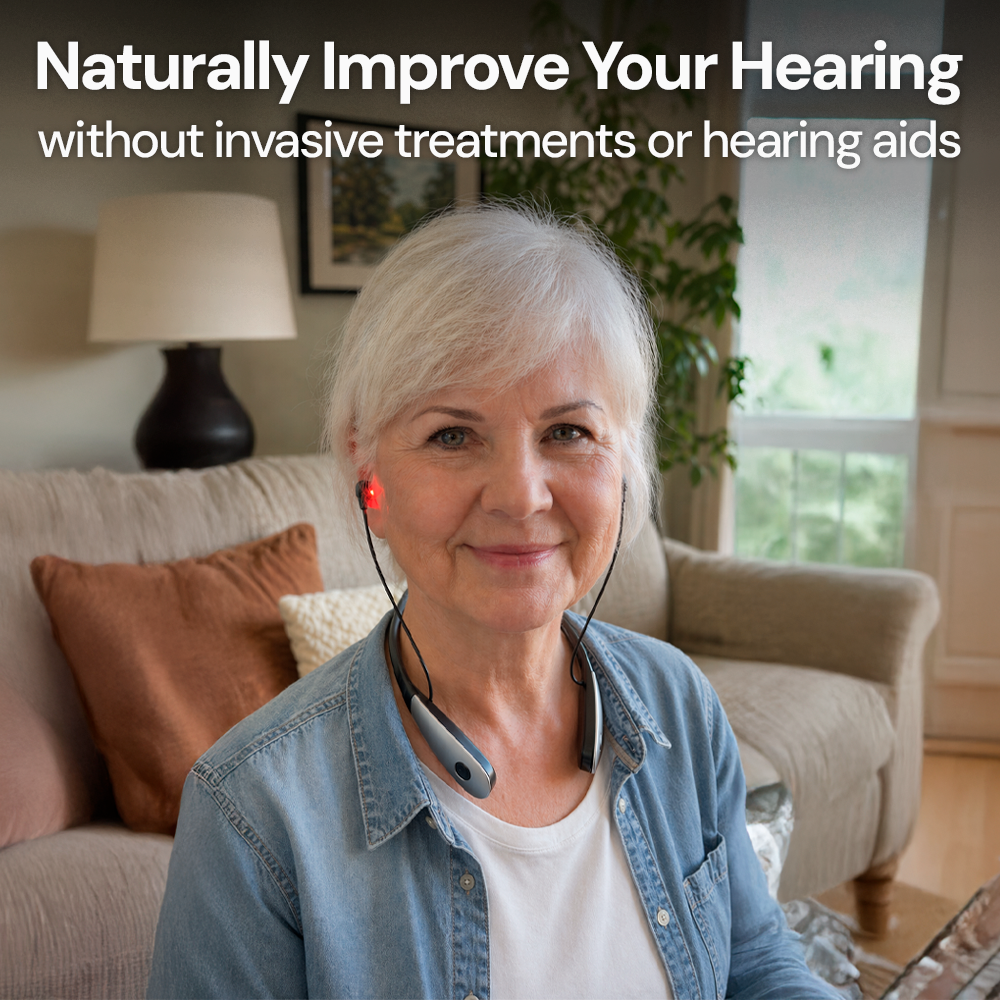 NeuroHear™ – Red Light Therapy Earbuds for Age-Related Hearing Loss