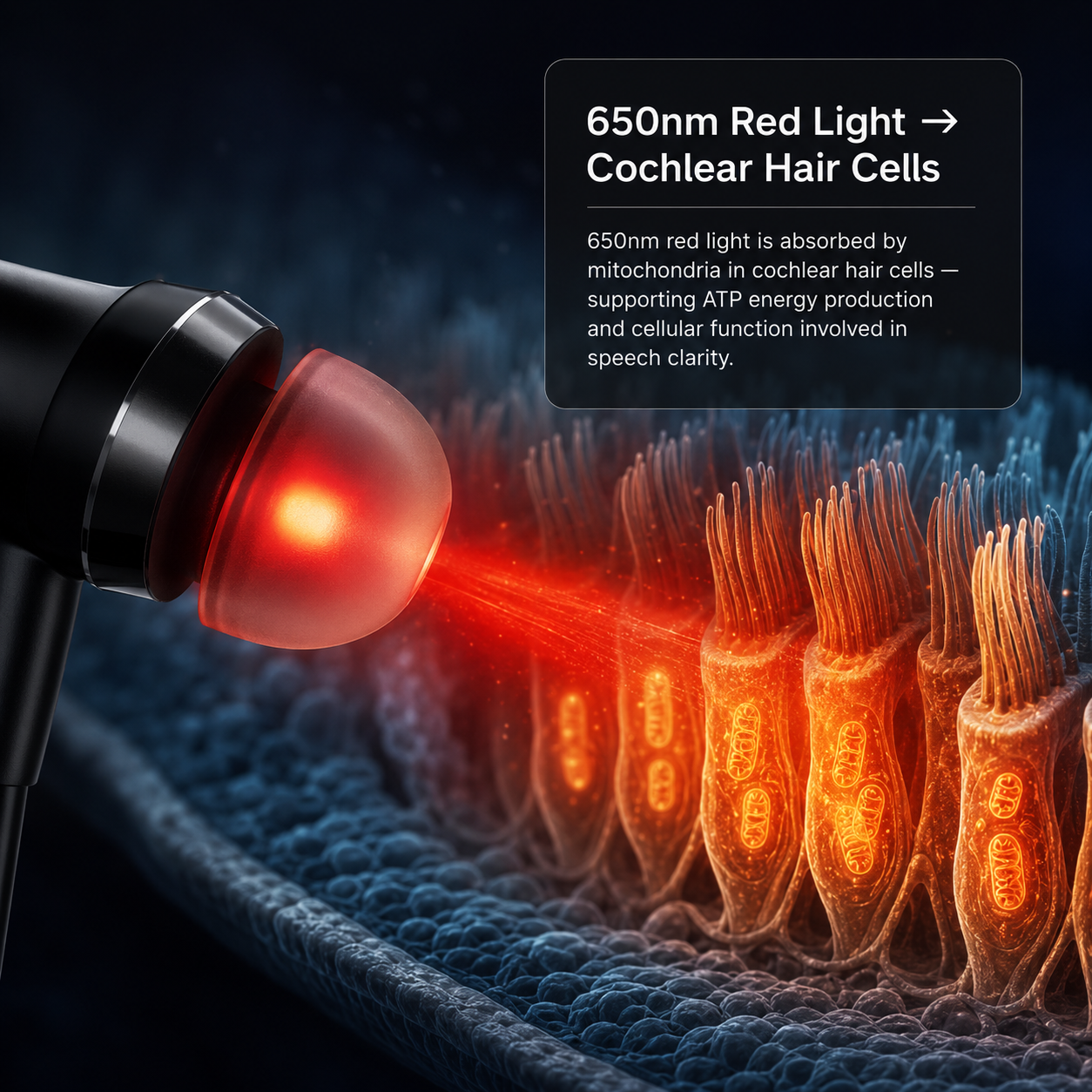 NeuroHear™ – Red Light Therapy Earbuds for Age-Related Hearing Loss