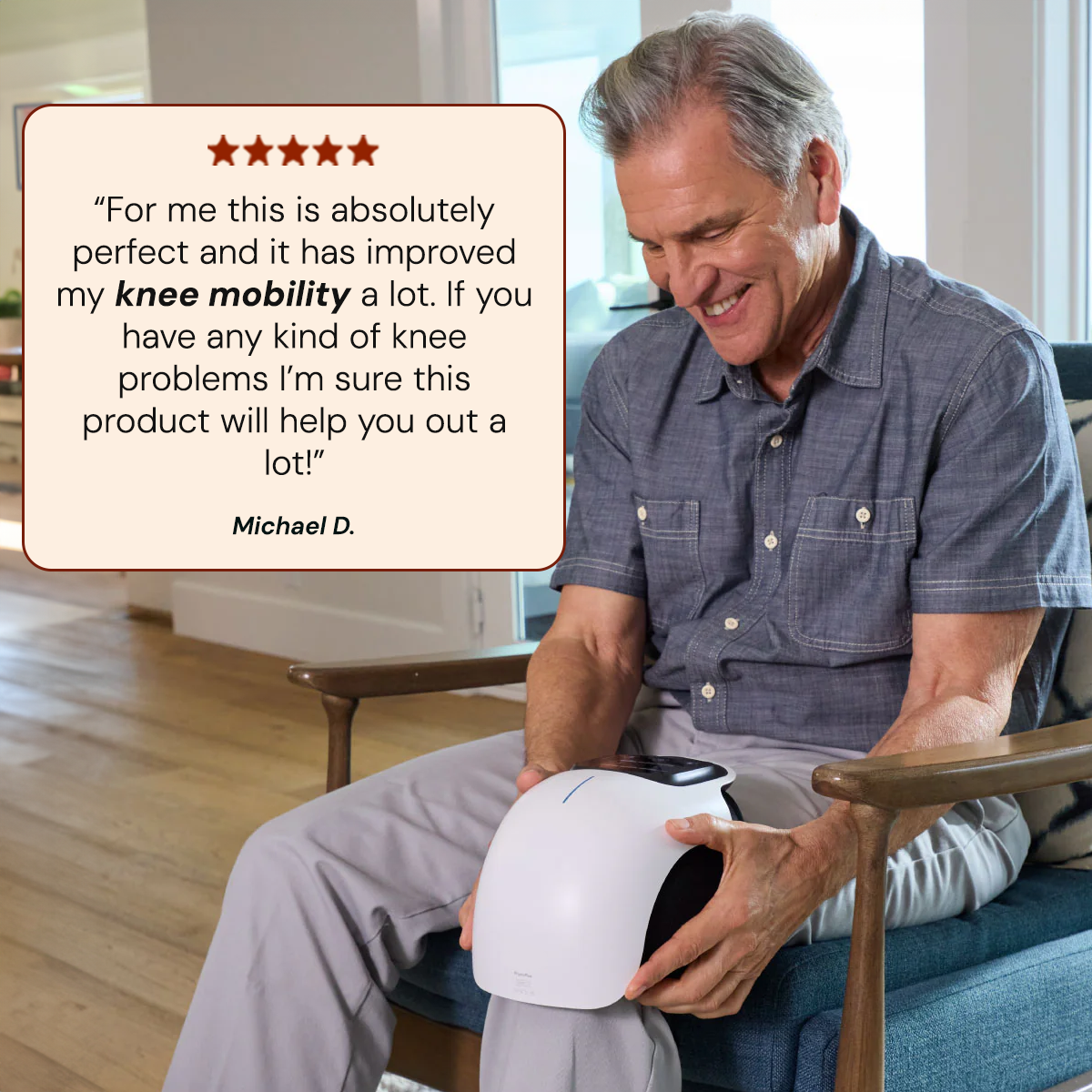 KneeMassager 2.0™ – Red Light Therapy Relief for Aging Joints